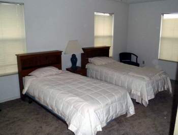 The four bedroom four bath lodge can sleep 10 comfortably