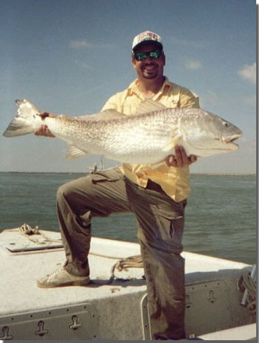 Captain Mike Powell And A Huge Red Fish!!