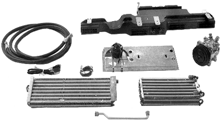 A complete environmentally friendly HFC-134a air conditioning systems designed specifically for the 58-94 Type 1 VW Sedans, 65-74 Karmann Ghias and 73-79 Super Beetles. 