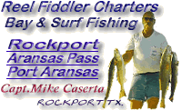 Captain Caserta Fishing Aransas Bay, Mesquite Bay, Carlos Bay, Copano Bay, Redfish Bay, and Surf Fishing.